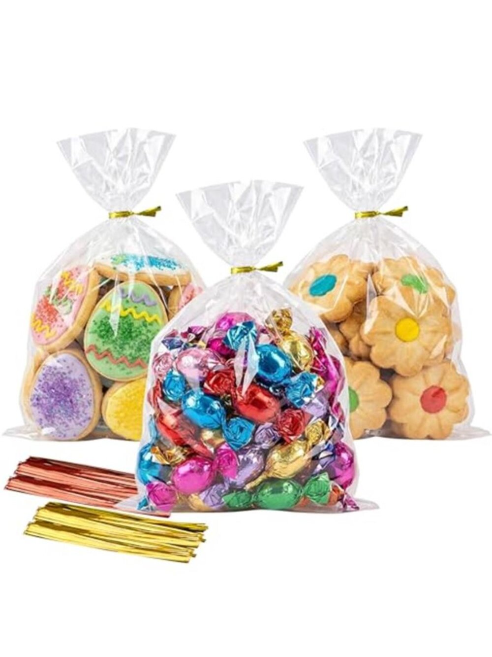Cello Cellophane Treat Bags,5x7 Inches Clear Cellophane Bags 200 Pcs OPP